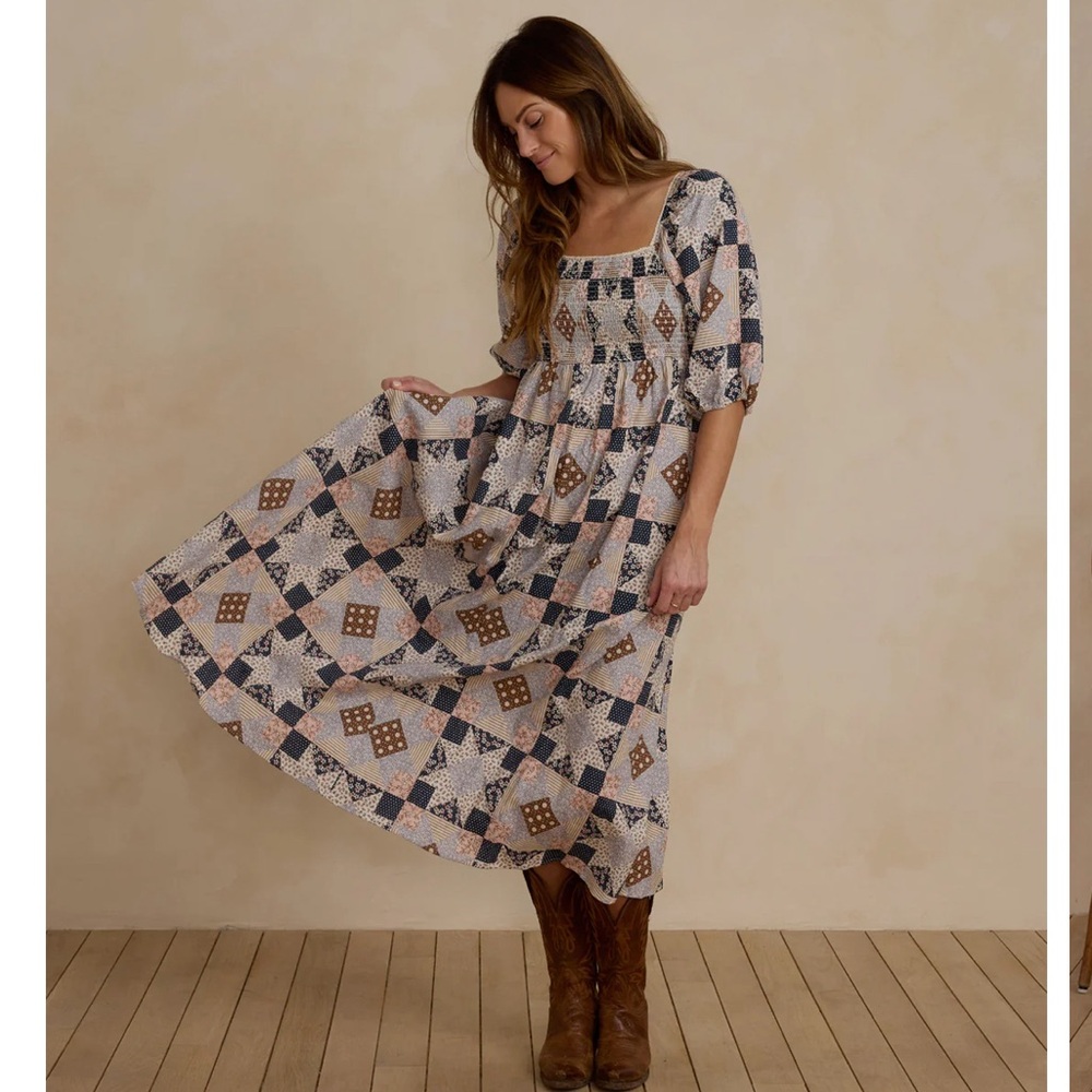 Rylee + Cru Della Patchwork Dress - sold out everywhere!